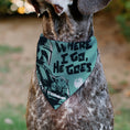 Load image into Gallery viewer, Pet Bandana - Star Wars The Madalorian and Grogu WHERE HE GOES I GO Pose Blue/Black

