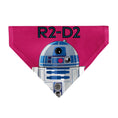 Load image into Gallery viewer, Pet Bandana - Star Wars R2-D2 Text and Pop Art Pose Red/Black/Blue
