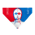 Load image into Gallery viewer, Pet Bandana - Star Wars DROID C-3PO Text and Pop Art Pose Red/Blue/White
