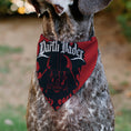 Load image into Gallery viewer, Pet Bandana - Star Wars DARTH VADER Face and Text Flame Red/Black/White
