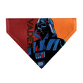 Load image into Gallery viewer, Pet Bandana - Star Wars VADER Text and Pop Art Pose Red/Orange/Black
