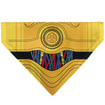 Load image into Gallery viewer, Pet Bandana - Star Wars C-3PO Character Close-Up Yellow
