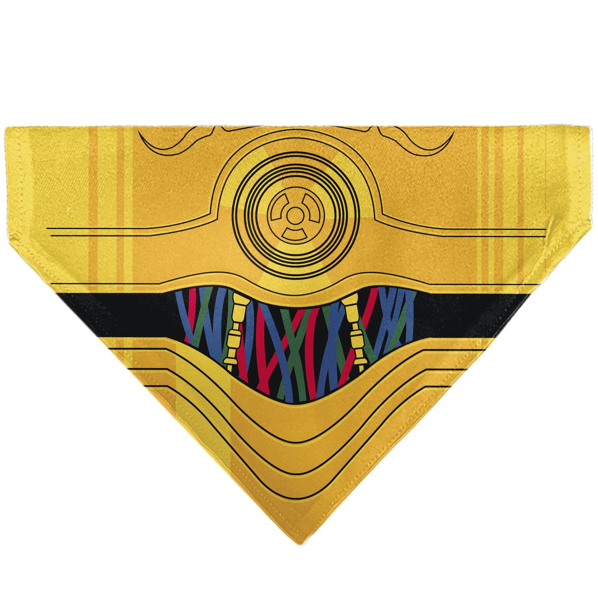 Pet Bandana - Star Wars C-3PO Character Close-Up Yellow