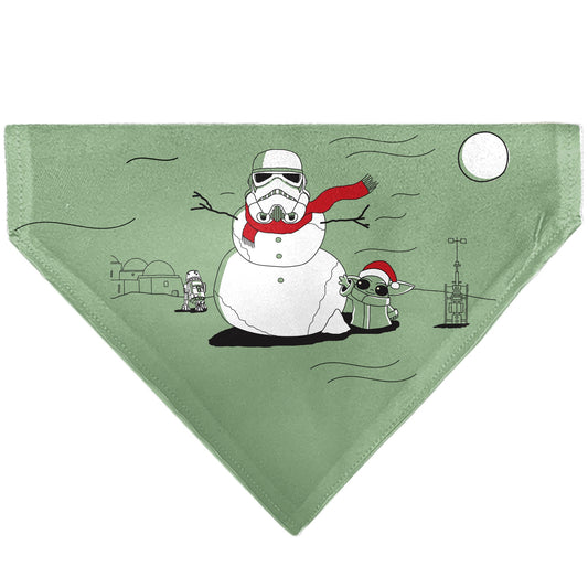 Pet Bandana - Star Wars Holiday Grogu Baby Yoga Santa Claus Scenes