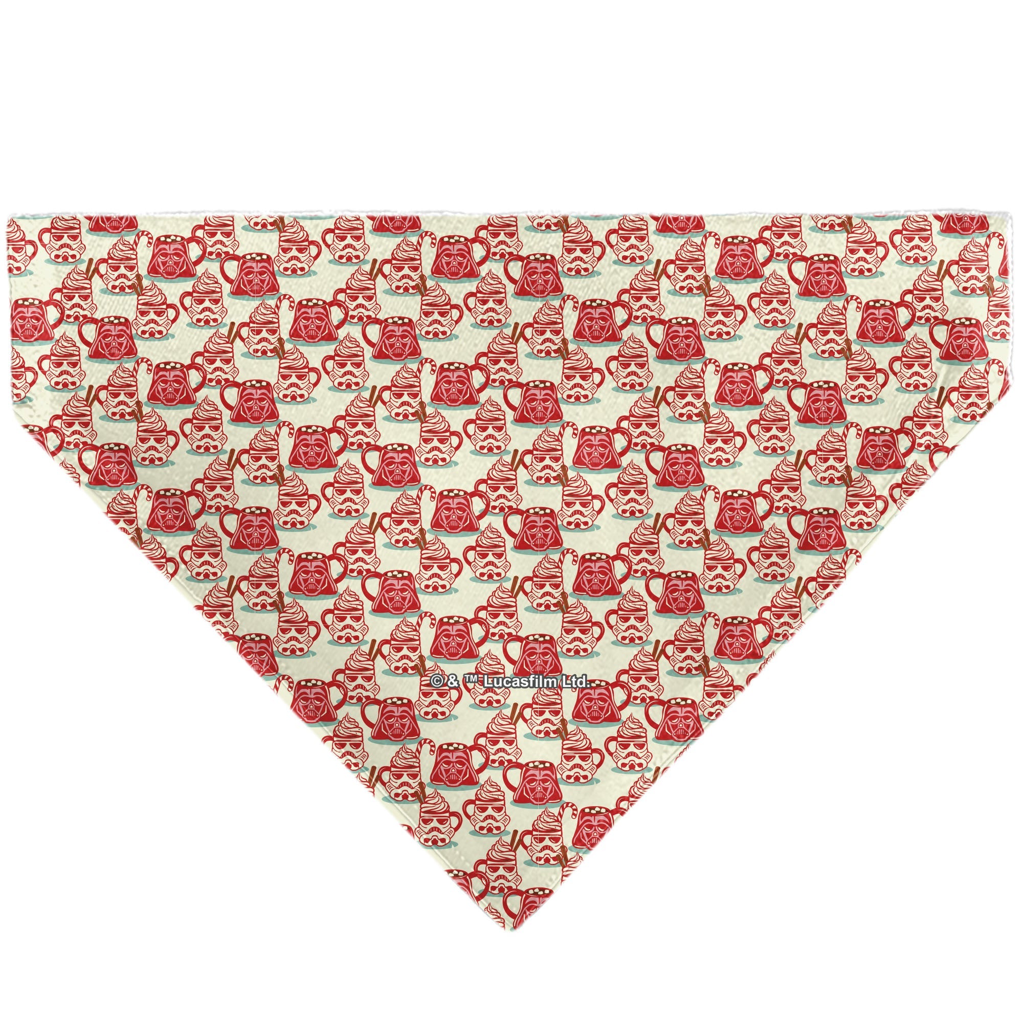 Pet Bandana - Star Wars Holiday HOT COCOA Quote Vader and Stormtrooper Mugs