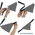 Load image into Gallery viewer, Pet Bandana - Checker Black/White
