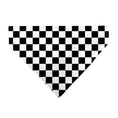 Load image into Gallery viewer, Pet Bandana - Checker Black/White
