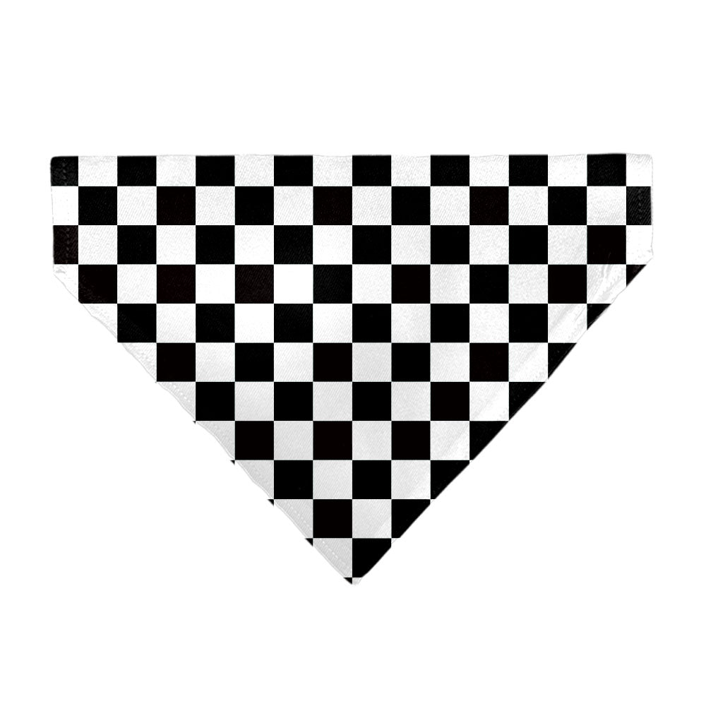 Pet Bandana - Checker Black/White