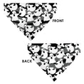 Load image into Gallery viewer, Pet Bandana - Ghosts Scattered Black/White
