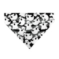 Load image into Gallery viewer, Pet Bandana - Ghosts Scattered Black/White
