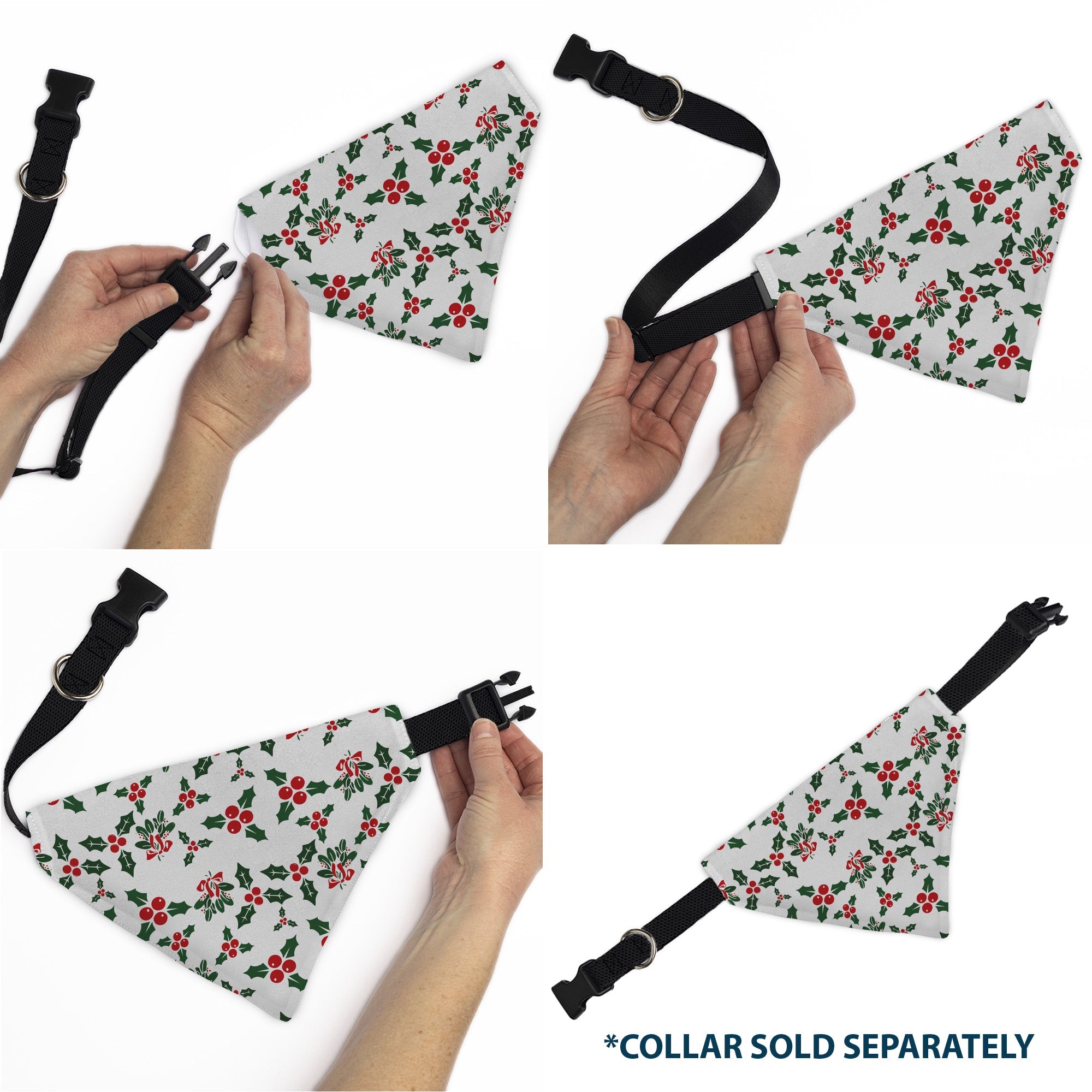 Pet Bandana - Holly & Mistletoe