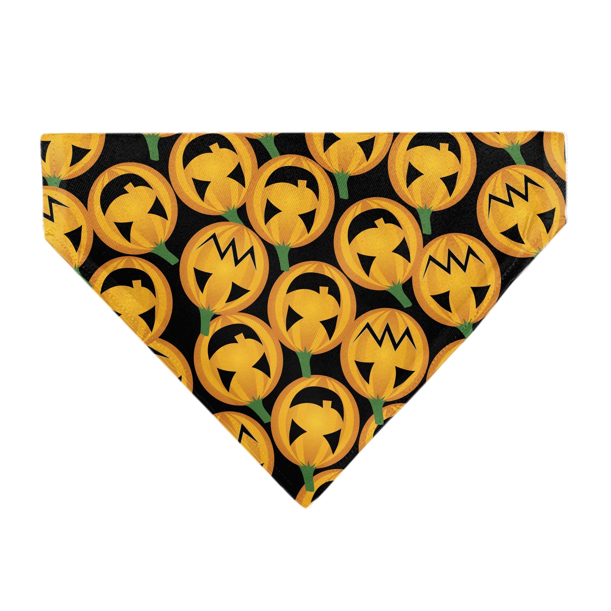 Pet Bandana - Jack-o'-Lantern Collage Black