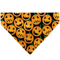 Load image into Gallery viewer, Pet Bandana - Jack-o'-Lantern Collage Black
