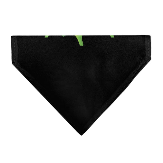 Pet Bandana - Jack-o'-Lanterns/Haunted House Black/Yellow
