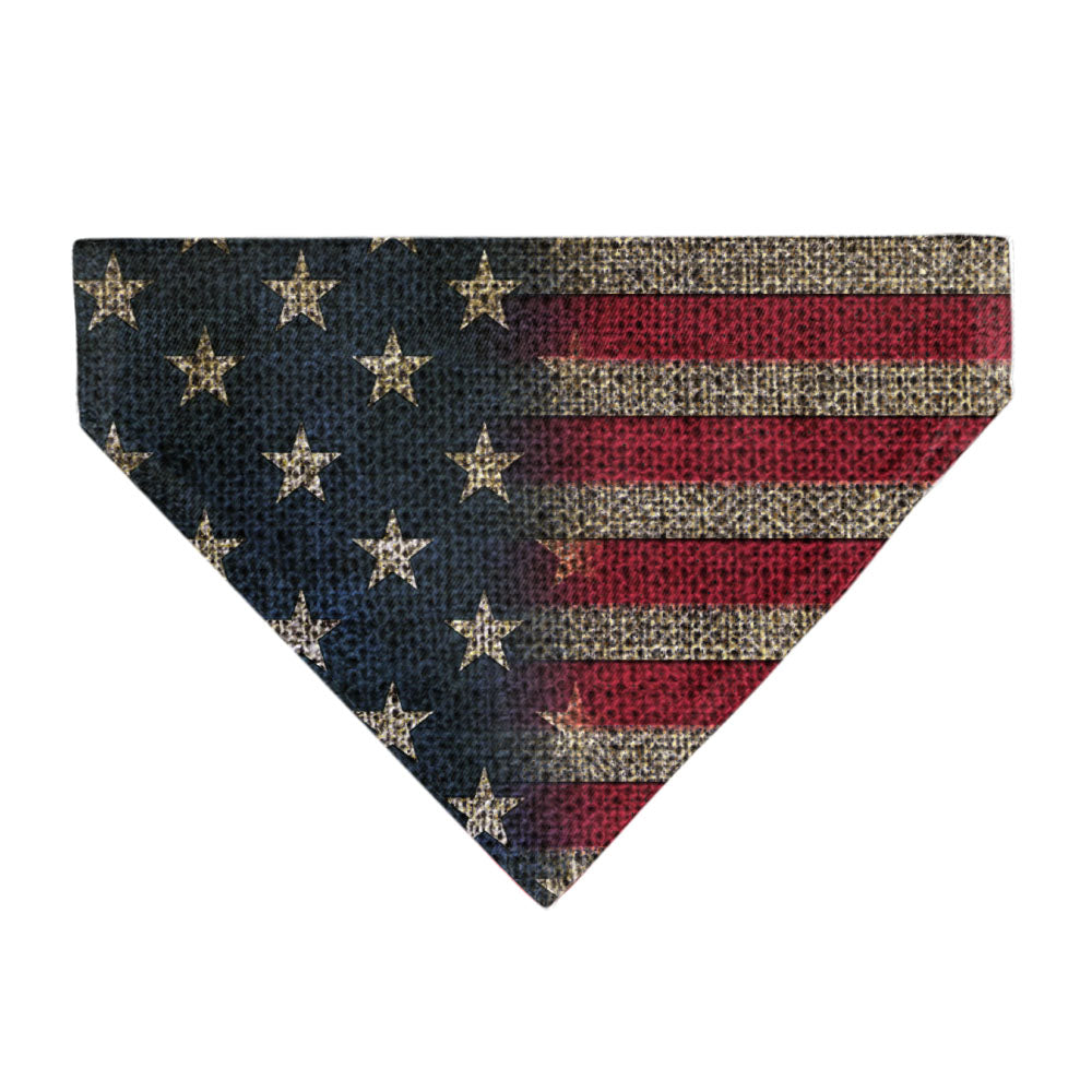 Pet Bandana - Vintage US Flag Stretch