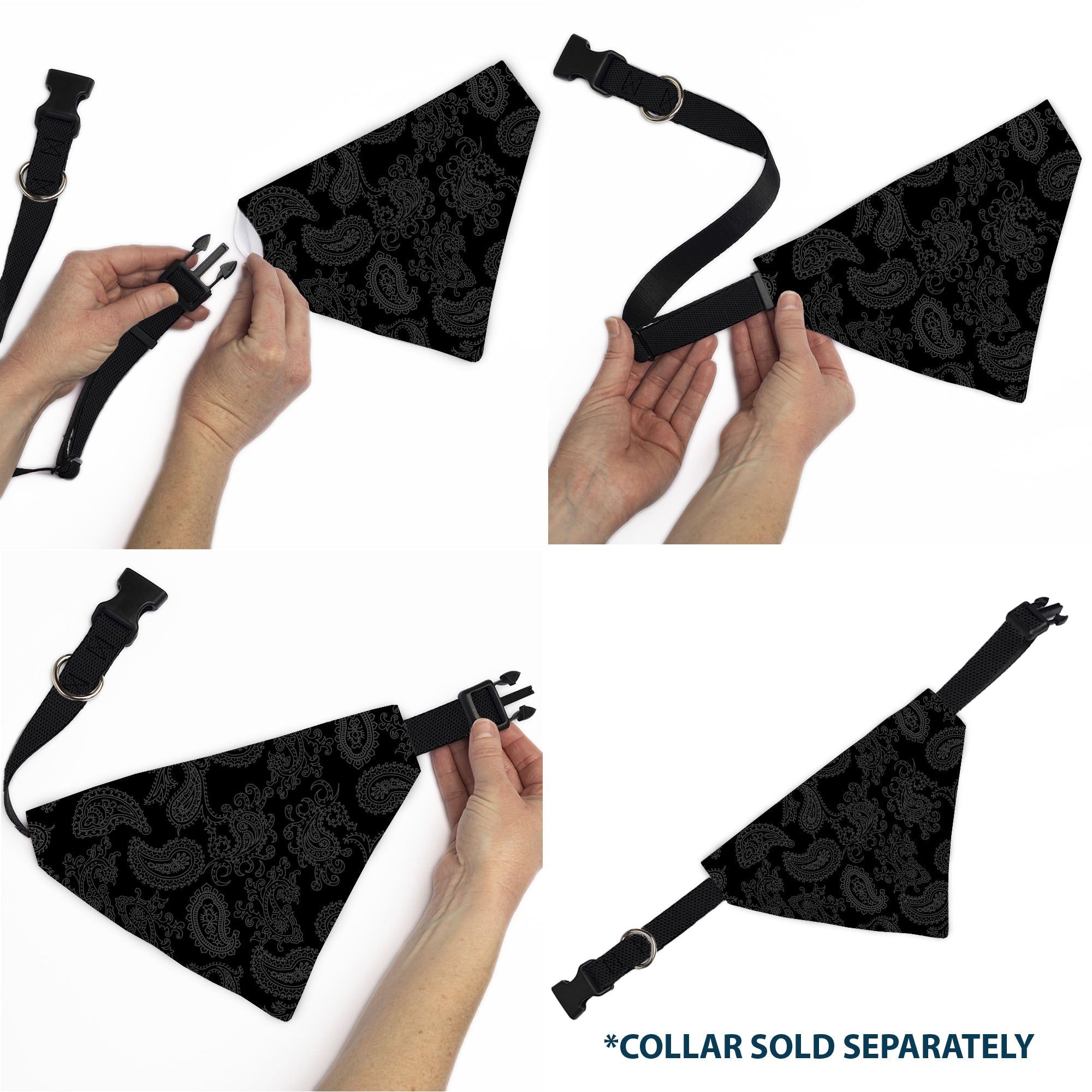 Pet Bandana - Bandana Black/Gray