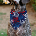 Load image into Gallery viewer, Pet Bandana - Americana Fireworks Show Blues/Red/White
