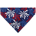 Load image into Gallery viewer, Pet Bandana - Americana Fireworks Show Blues/Red/White
