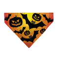 Load image into Gallery viewer, Pet Bandana - Halloween Bats and Jack-O-Lanterns Pumpkins Orange/Black
