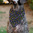Load image into Gallery viewer, Pet Bandana - Holiday Christmas Trees Collage Navy/Multi Color
