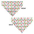 Load image into Gallery viewer, Pet Bandana - Holiday Decorated Christmas Trees Collage White/Multi Color

