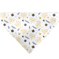 Load image into Gallery viewer, Pet Bandana - Holiday Hanukkah Menorah and Gifts Collage White
