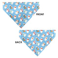 Load image into Gallery viewer, Pet Bandana - Holiday Polar Bear Poses Baby Blue
