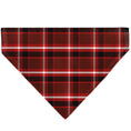 Load image into Gallery viewer, Pet Bandana - Holiday Pajama Plaid Red/Black/White
