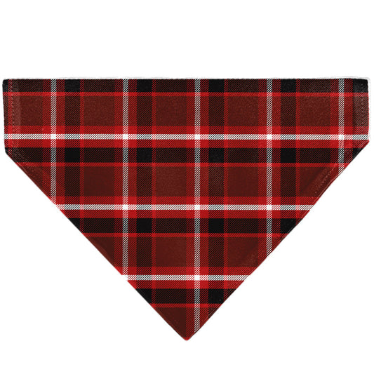 Pet Bandana - Holiday Pajama Plaid Red/Black/White