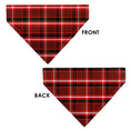 Load image into Gallery viewer, Pet Bandana - Holiday Pajama Plaid Red/Black/White
