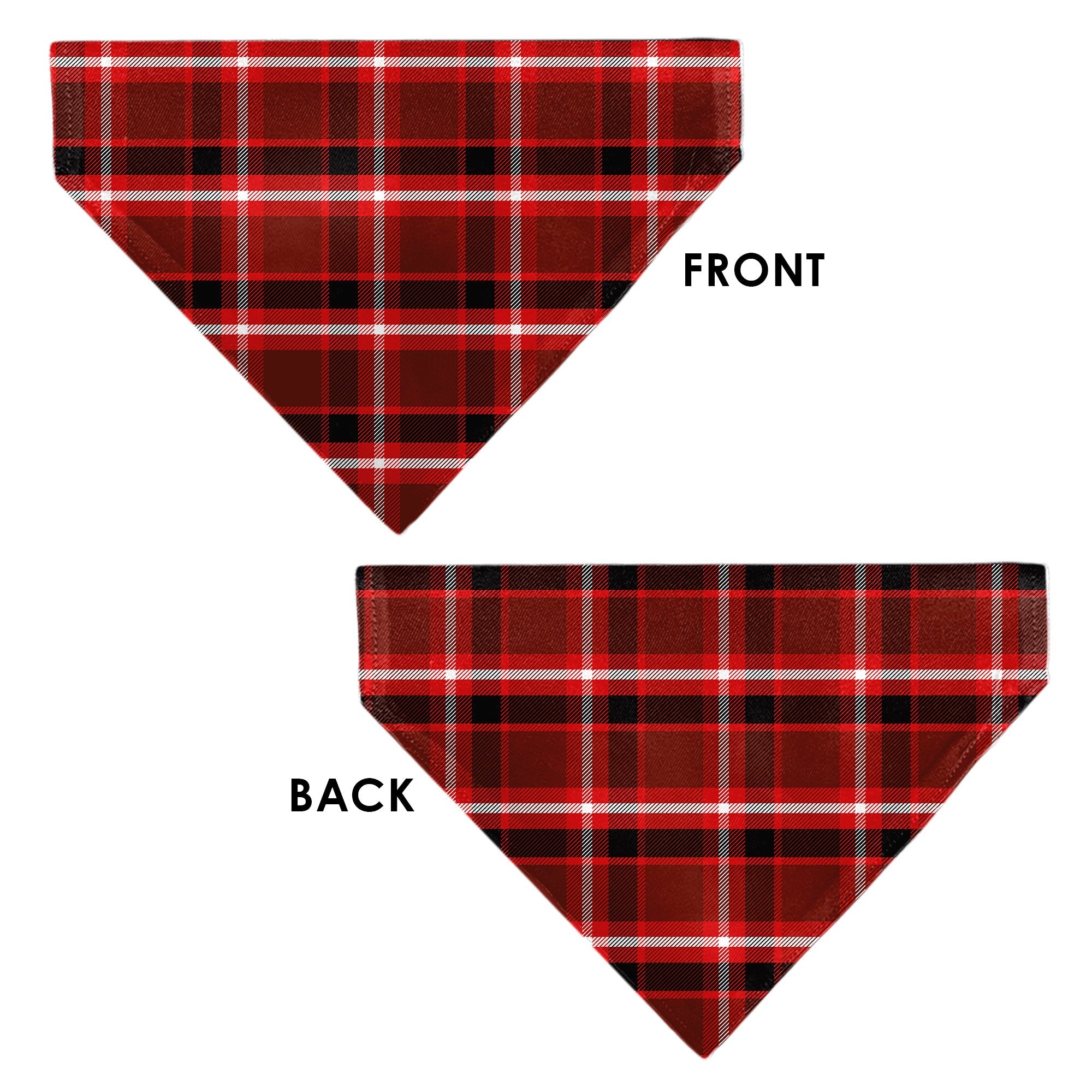Pet Bandana - Holiday Pajama Plaid Red/Black/White