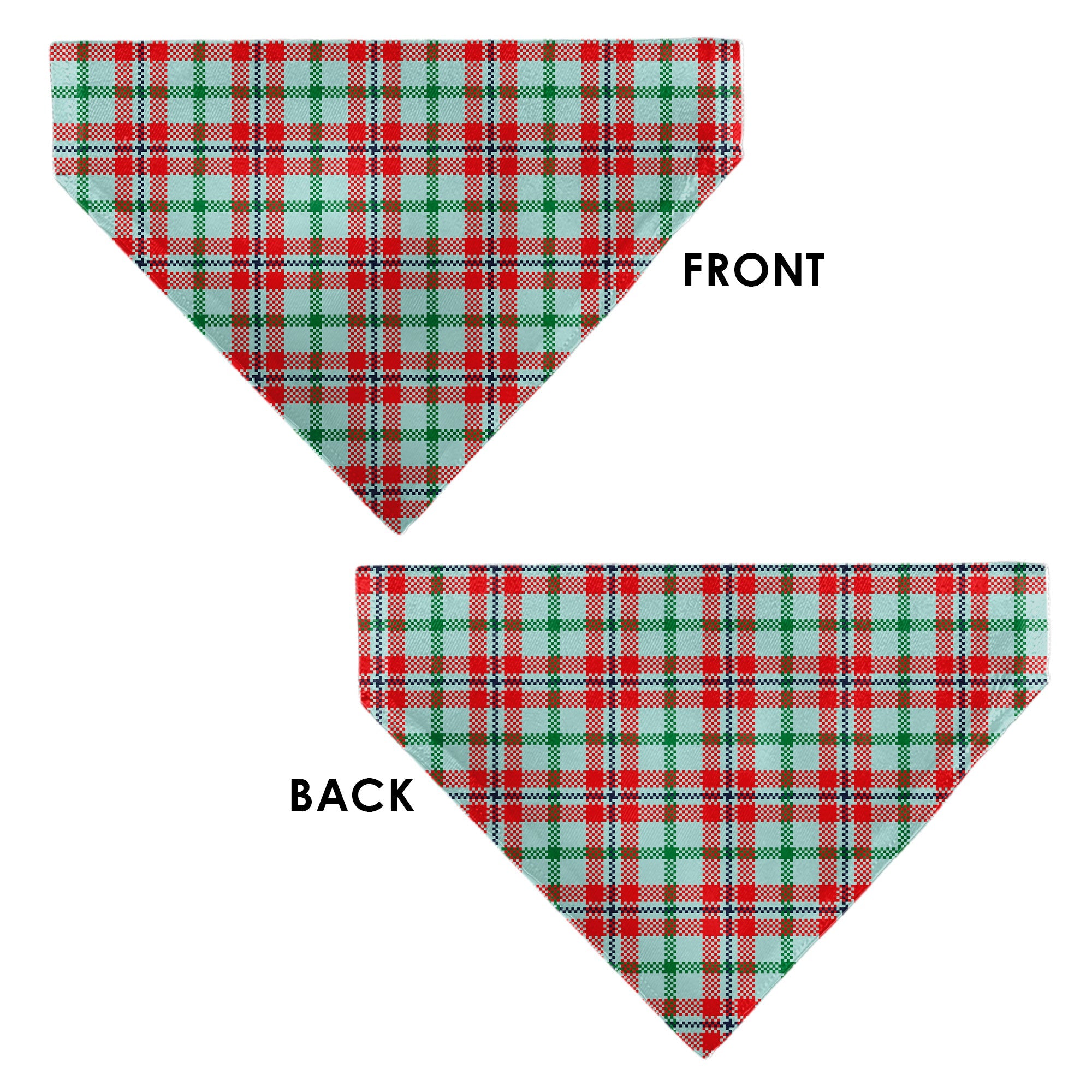 Pet Bandana - Holiday Pajama Plaid Beige/Red/Green
