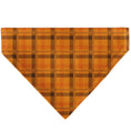 Load image into Gallery viewer, Pet Bandana - Plaid Orange/Brown
