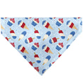 Load image into Gallery viewer, Pet Bandana - Stars and Stripes Desserts Scattered Baby Blue/Red/White/Blue
