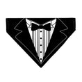 Load image into Gallery viewer, Pet Bandana - Tuxedo Shirt Print Black/White
