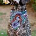 Load image into Gallery viewer, Pet Bandana - The Little Mermaid Ariel Pose and Shells Sketch
