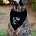 Load image into Gallery viewer, Pet Bandana - Nightmare Before Christmas ZERO Smiling Pose Black/White
