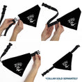 Load image into Gallery viewer, Pet Bandana - Nightmare Before Christmas ZERO Smiling Pose Black/White
