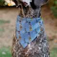 Load image into Gallery viewer, Pet Bandana - Disney Dogs 5-Dog Group Collage/Paws Blues
