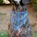 Load image into Gallery viewer, Pet Bandana - Disney Dogs 5-Dog Group Collage/Paws Blues
