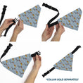 Load image into Gallery viewer, Pet Bandana - Disney Dogs 5-Dog Group Collage/Paws Blues
