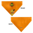 Load image into Gallery viewer, Pet Bandana - Up Dug Pose and Wilderness Explorer Badge Orange
