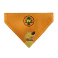 Load image into Gallery viewer, Pet Bandana - Up Dug Pose and Wilderness Explorer Badge Orange
