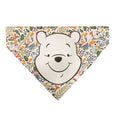 Load image into Gallery viewer, Pet Bandana - Winnie the Pooh Smiling Face/Foliage Collage Beige/Green/Orange/Yellow
