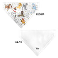 Load image into Gallery viewer, Pet Bandana - Disney Dogs 9-Dog Group Collage/Stars White/Black/Yellow
