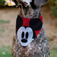 Load image into Gallery viewer, Pet Bandana - Mickey Mouse Face Character Close-Up Red
