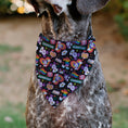 Load image into Gallery viewer, Pet Bandana - Mickey Mouse Pride Poses Rainbow Collage Black
