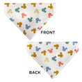 Load image into Gallery viewer, Pet Bandana - Mickey Mouse Ears Icon Scattered White
