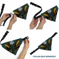 Load image into Gallery viewer, Pet Bandana - Stripe 84 Face and GREMLINS Title Logo
