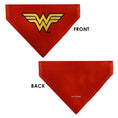 Load image into Gallery viewer, Pet Bandana - Wonder Woman WW Logo Red/Black/Yellow
